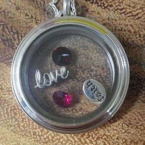 Origami Owl Twist Locket with Charms